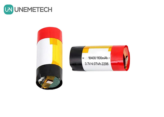 calidad  3A Discharge Cylindrical Polymer Lithium Ion Battery 18400 3.7v 1100mah LiPo Battery fábrica