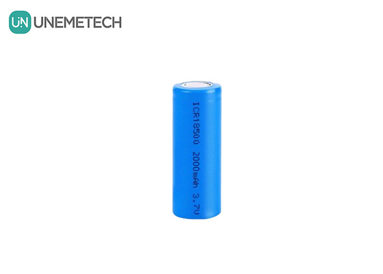 calidad  3.7V 18500 lithium ion battery 2000mAh Rechargeable Cylindrical For Flashlight fábrica