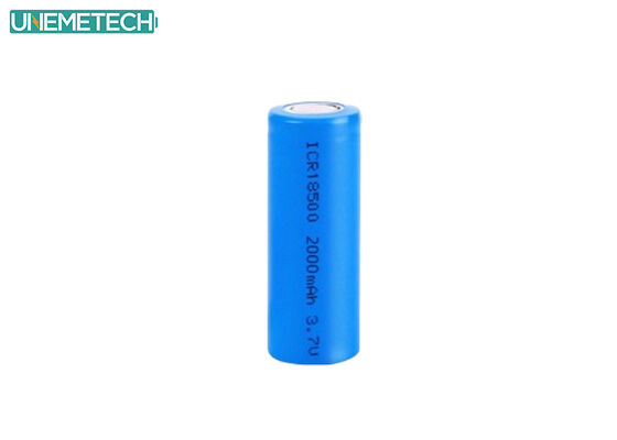 Calidad  18500 3.7V 2000mAh High Capacity Cylindrical Lithium Ion Battery for Power Tools Fábrica