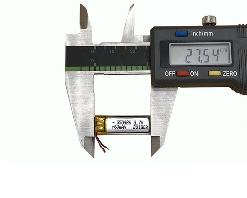 Más de 500 ciclos de vida Recargable 3.7V 60mAh Batería de iones de litio Polímero 350926 para auriculares