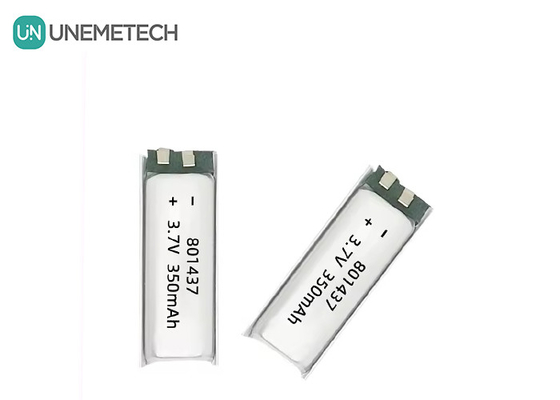 801437 3A Batería de polímero de alta velocidad 3.7v 350mah Batería Lipo para dispositivos electrónicos IoT