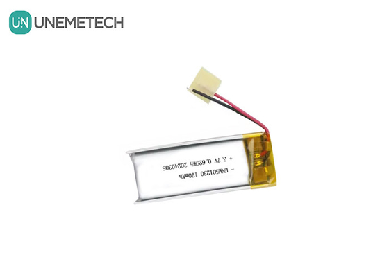 Batería recargable de polímero de litio 501230 3.7V 170mAh Batería de polímero de litio para auriculares inalámbricos