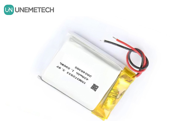 Batería de litio de alta tensión de 3,8V 420mAh 372933 4,35V Batería de litio para relojes inteligentes