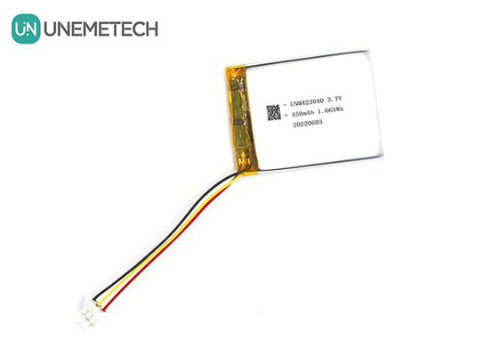 3.7V 450mAh Batería recargable de iones de litio 423040 para productos digitales 3C