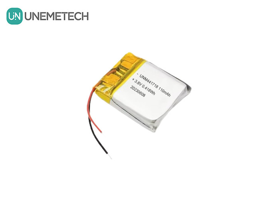 3.8V 441718 Batería de iones de litio de polímero de alto voltaje 110mAh para brazalete médico