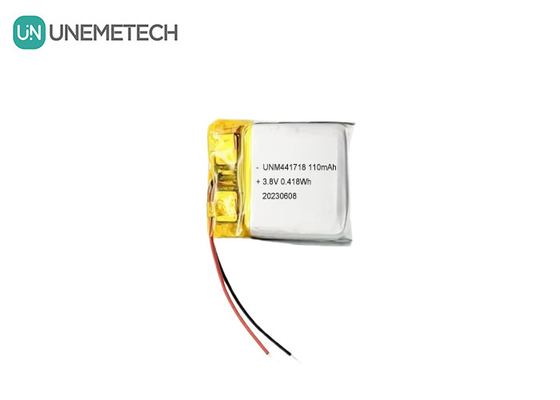 3.8V 441718 Batería de iones de litio de polímero de alto voltaje 110mAh para brazalete médico