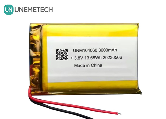 UNEMETECH 4.35V Batería Lipo de alto voltaje 104060 3.8V 3600mAh Batería de iones de litio y polímero