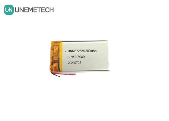 3Batería recargable Lipo de 7V 372328 3.7V 200mAh Batería de polímero de iones de litio para productos electrónicos