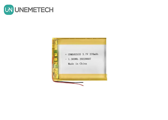 Batería de Li-ion Polymer 502533 3.7V 370mAh Batería recargable de Li-polymer para reloj de teléfono