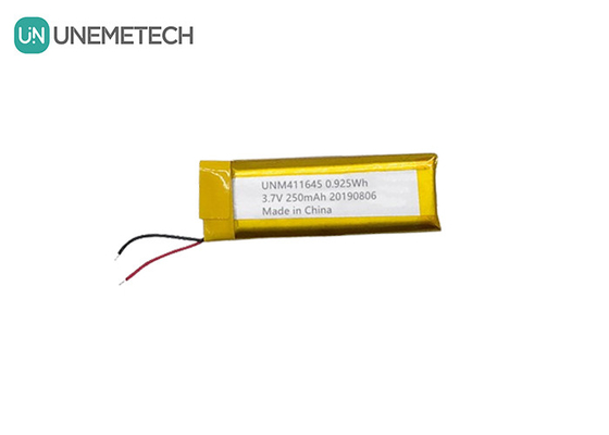 3.7V 250mAh Batería de Li-polímero 411645 / LiPo Batería recargable para la máquina POS
