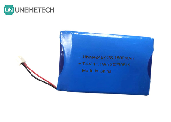 2 células Batería de Li-polímero 7.4V 1500mAh 2S Batería de Li-polímero Pack 424567 para aparatos de belleza