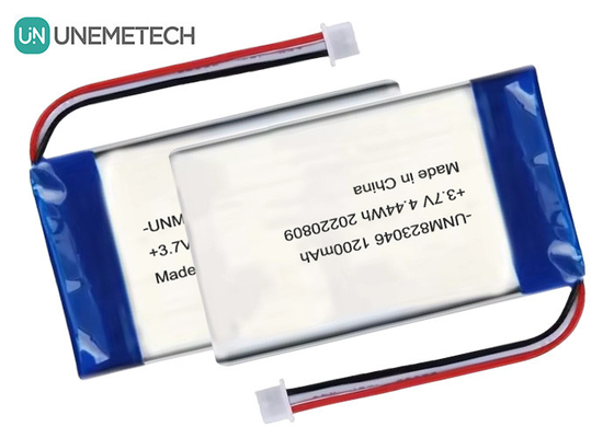 Batería recargable de polímero de litio 3.7 V 1200mah 4.44 Wh 823046 Batería de polímero de bolsa