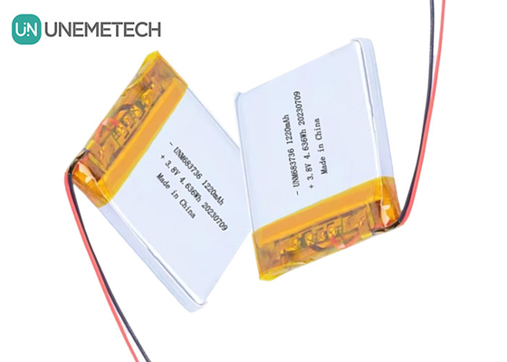OEM 4.35V Baterías de polímero de litio de alto voltaje 1220mAh 683736 con vida útil de ciclo largo