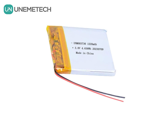 OEM 4.35V Baterías de polímero de litio de alto voltaje 1220mAh 683736 con vida útil de ciclo largo