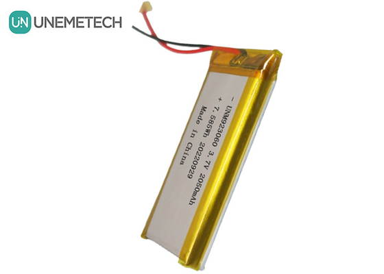 Período de vida útil de la batería Lipo 3.7V 2050mAh 923060 para productos digitales