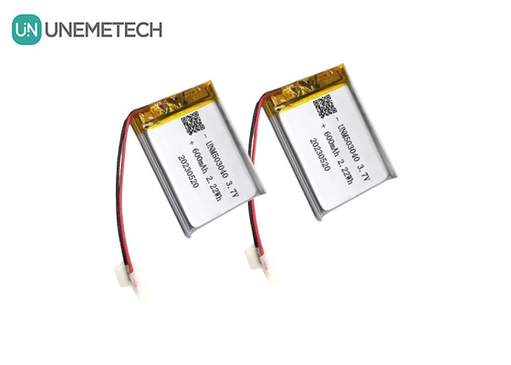 Batería recargable de iones de litio 503040 3.7V Batería Lipo 600mAh con tablero de protección para sistema de alarma
