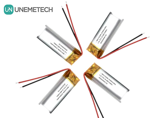 UNEMETECH 230mAh Batería LiPo 3.7V Batería de polímero de litio 851228 para pluma de control remoto