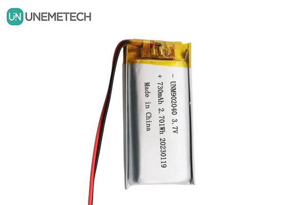 Certificados UL1642 Batería recargable Lipo 902040 3.7V 730mAh para dispositivo móvil