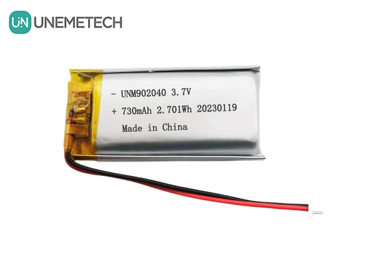 Certificados UL1642 Batería recargable Lipo 902040 3.7V 730mAh para dispositivo móvil