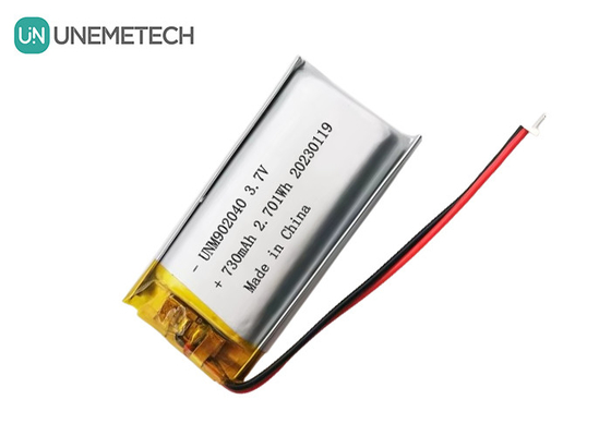 Certificados UL1642 Batería recargable Lipo 902040 3.7V 730mAh para dispositivo móvil