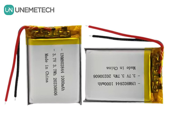 3.7V Batería recargable de iones de litio de 1000 mAh 802844 Batería de litio-polímero para electrodomésticos pequeños