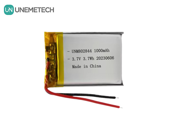 3.7V Batería recargable de iones de litio de 1000 mAh 802844 Batería de litio-polímero para electrodomésticos pequeños