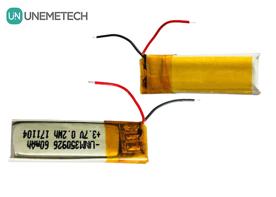 Más de 500 ciclos de vida Recargable 3.7V 60mAh Batería de iones de litio Polímero 350926 para auriculares