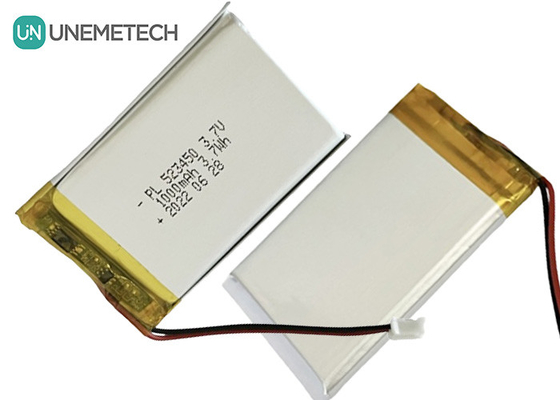 MSDS Aprobada 3.7V Batería de iones de litio de polímero 1000mAh 523450 para uso doméstico