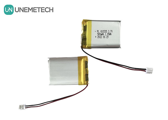 Vida útil del ciclo largo 3.7V 500mAh Batería recargable de Li Polymer 602535 para productos digitales
