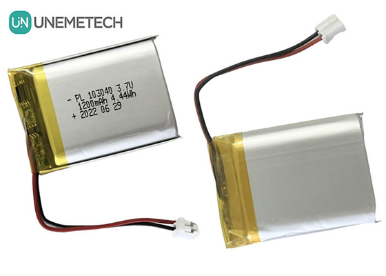 1200 mAh Batería recargable de iones de litio polímero 3.7V 103040 para electrónica de consumo
