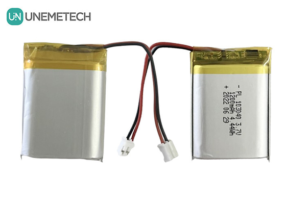 1200 mAh Batería recargable de iones de litio polímero 3.7V 103040 para electrónica de consumo