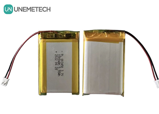 Unemetech 1.5A Batería recargable de li-polímero 803450 / 3.7V 1500mAh Batería de iones de litio de polímero