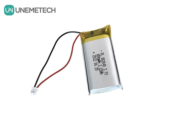 3.7V 600mAh Batería recargable de Li Polymer 802040 para productos electrónicos