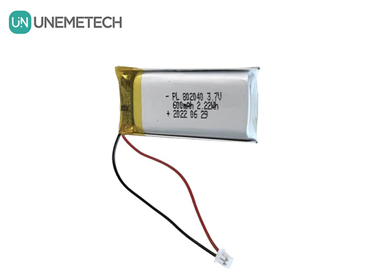 3.7V 600mAh Batería recargable de Li Polymer 802040 para productos electrónicos