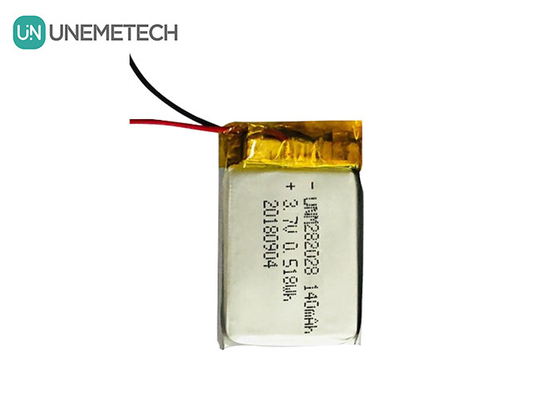 Batería Lipo de baja auto descarga 282028 / 3.7V 140mAh Batería de polímero de litio para dispositivos portátiles