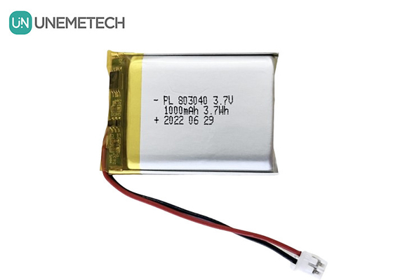 3Batería de litio polímero de.7V 803040 1000mAh Batería de polilitio para instrumento cosmético