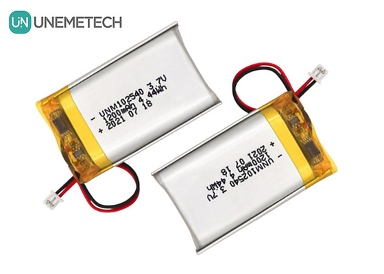 Batería de polímero de litio personalizada 102540 3.7V 1200mAh Batería Li-Po para equipos de belleza