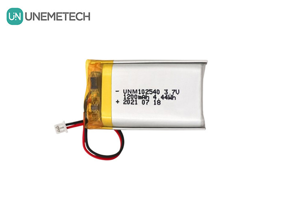 Batería de polímero de litio personalizada 102540 3.7V 1200mAh Batería Li-Po para equipos de belleza
