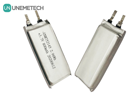 MSDS Aprobada 3.7V 800mAh Batería recargable de polímero de litio 752145 para dispositivos portátiles