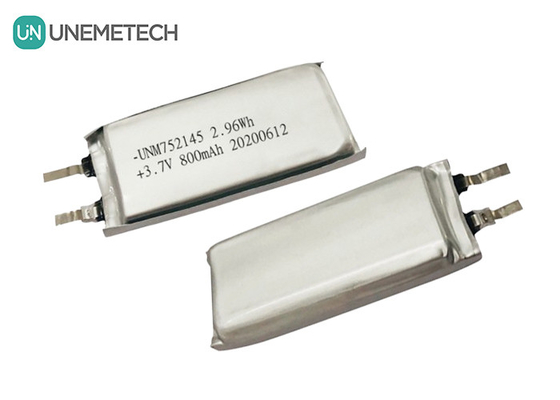 MSDS Aprobada 3.7V 800mAh Batería recargable de polímero de litio 752145 para dispositivos portátiles
