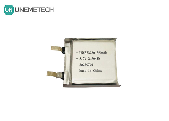 1C corriente de descarga paquete de energía de polímero de litio 573230 620mAh 3.7V paquete de batería LiPo personalizado