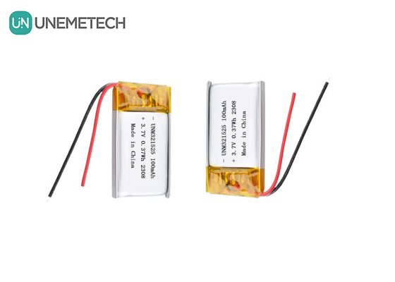3.7V 80mAh 321525 Batería recargable de iones de litio de polímero 1C para productos electrónicos