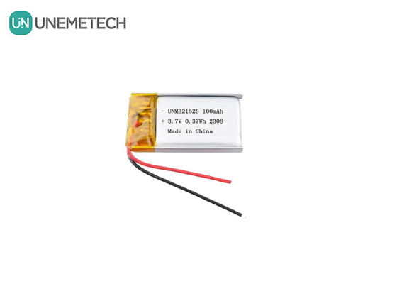 3.7V 80mAh 321525 Batería recargable de iones de litio de polímero 1C para productos electrónicos