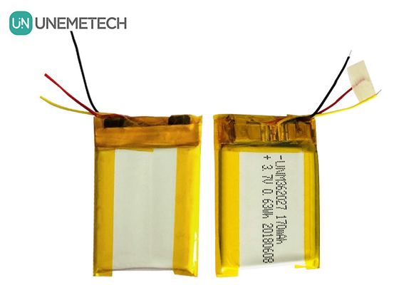 Plata 3.7V 170mAh Baterías Li-polyer personalizadas 362027 para dispositivo médico de impresora portátil