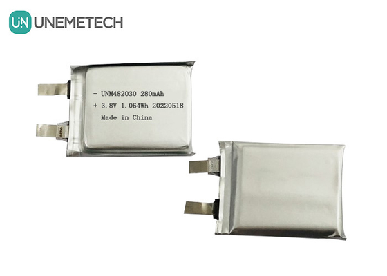 3.8V 280mAh Batería Lipo 482030 4.35V Batería de Li-ion de Polímero de Alto Voltado