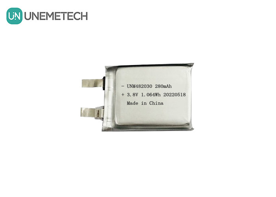 3.8V 280mAh Batería Lipo 482030 4.35V Batería de Li-ion de Polímero de Alto Voltado