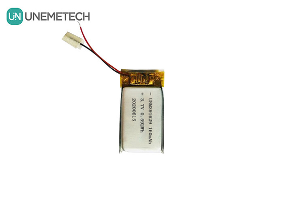 391629 Batería recargable de polímero de litio 3.7V 160mAh Batería Lipo para productos portátiles inteligentes