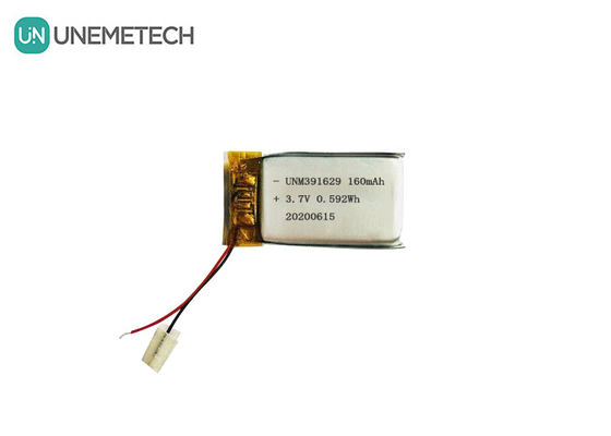 391629 Batería recargable de polímero de litio 3.7V 160mAh Batería Lipo para productos portátiles inteligentes