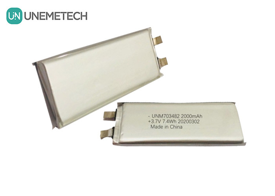 3.7V 2000mAh Celular de batería de polímero de litio 703482 para altavoces Sistema robótico inteligente