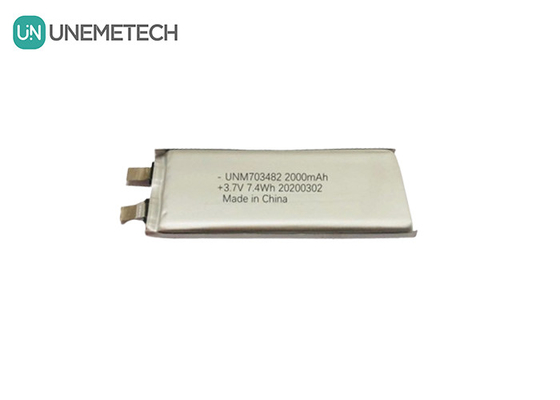 3.7V 2000mAh Celular de batería de polímero de litio 703482 para altavoces Sistema robótico inteligente